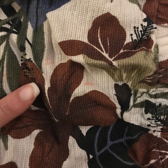 Vintage Floral Print Skirt Elastic Waistband - Picture 2 of 5